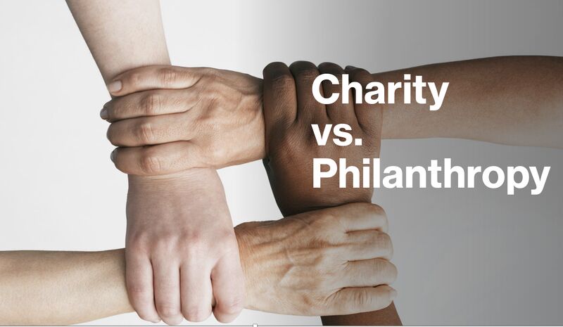 Philanthropy vs Charity